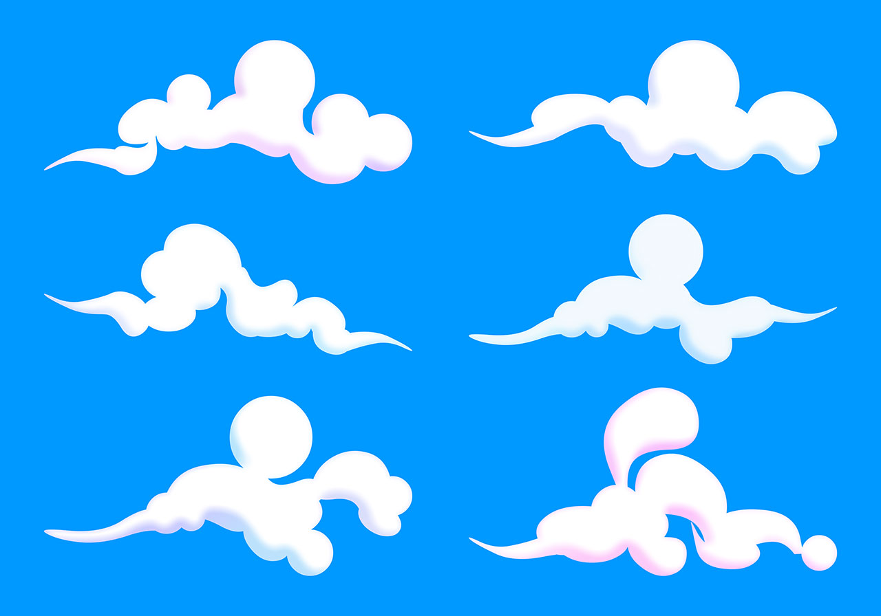 3d white clouds vector graphic. A set of beautiful, fluffy, 3d white clouds vector graphic. Beautiful 3d, cartoon clouds vector graphic. Stunning 3d clouds vector graphic. Vector graphic with CC0 license, best for a variety of projects, including designs, animations, and more.