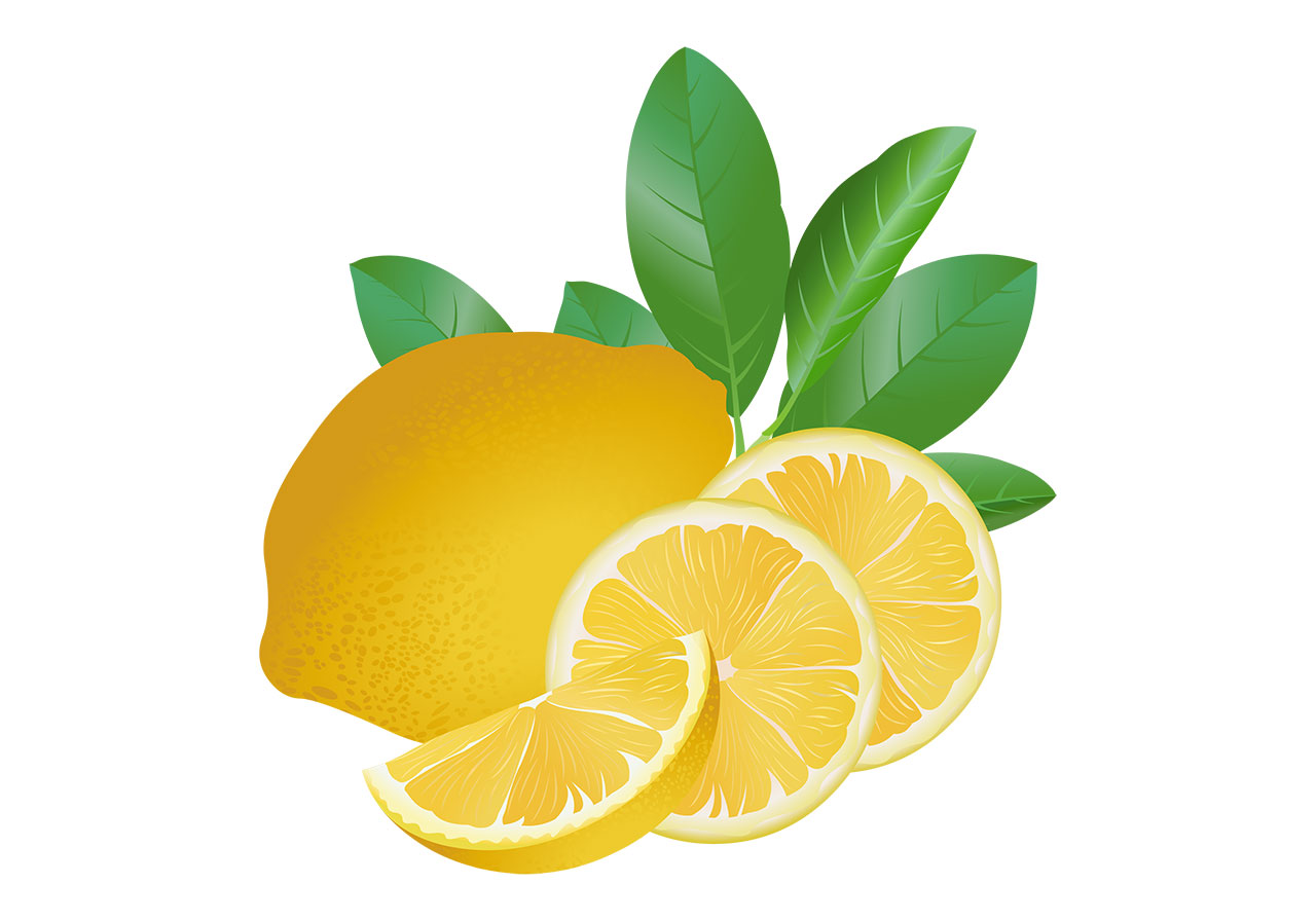 Lemon, lime, citrus vector graphic. Beautiful lemon with slices and green leaves vector graphic. Stunning lemon, citrus fruits with leaves vector graphic. Freshly cut lemon slices with a whole lemon and green leaves vector graphic. Vector graphic with CC0 license, best for a variety of projects, including designs, animations, and more.