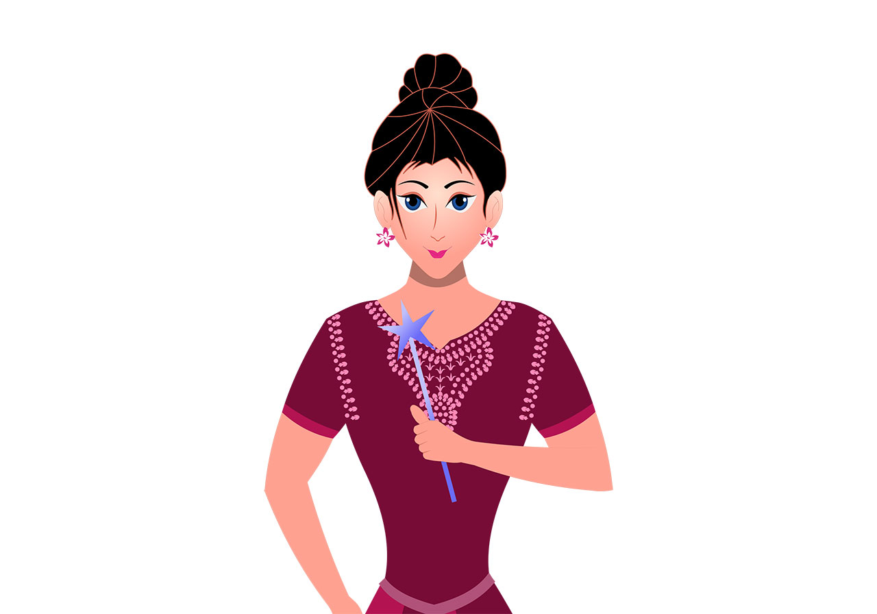 Angel, fairy, character vector graphic. Beautiful angel, fairy, princess holding a magic wand vector graphic. Beautiful cartoon princess with a magic wand vector graphic. Vector graphic with CC0 license, best for a variety of projects, including designs, animations, and more.