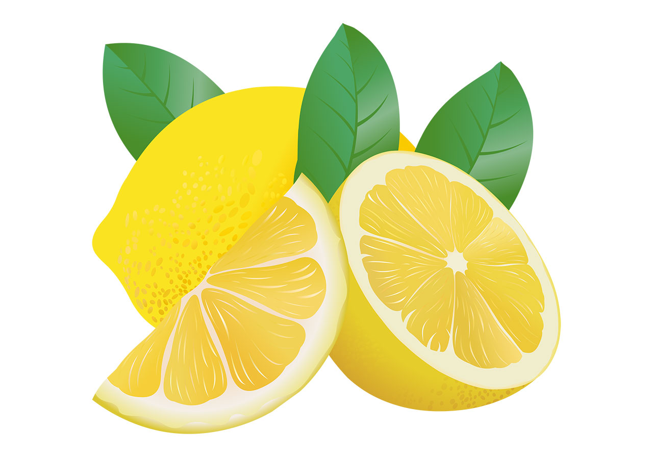 Citrus, lemon, lime vector graphic. Lemon citrus fruits vector graphic. Lemons with slices and green leaves vector graphic. Fruits with leaves vector graphic. Vector graphic with CC0 license, best for a variety of projects, including designs, animations, and more.