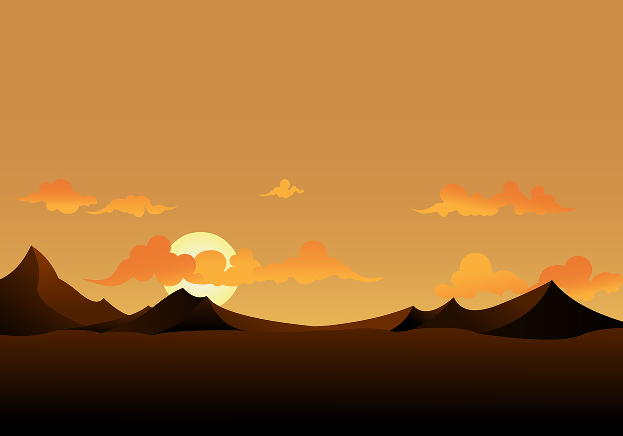 Clouds, mountain, hill vector graphic. Sunset over mountain landscape vector graphic. Beautiful clouds with mountain vector graphic. Stunning sunset landscape vector graphic. Vector graphic with CC0 license, best for a variety of projects, including designs, animations, and more.