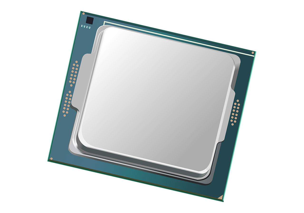 Computer processor, CPU vector graphic. Computer hardware processor, CPU vector graphic. Intel Core processor vector graphic. Computer, laptop processor vector graphic. Vector graphic with CC0 license, best for a variety of projects, including designs, animations, and more.