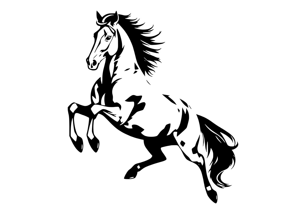 Jumping horse, animal vector graphic. Horse line art vector graphic. Black and white clip art of jumping horse vector graphic. Horse, animal vector graphic. Clip art, line art vector graphic. Vector graphic with CC0 license, best for a variety of projects, including designs, animations, and more.