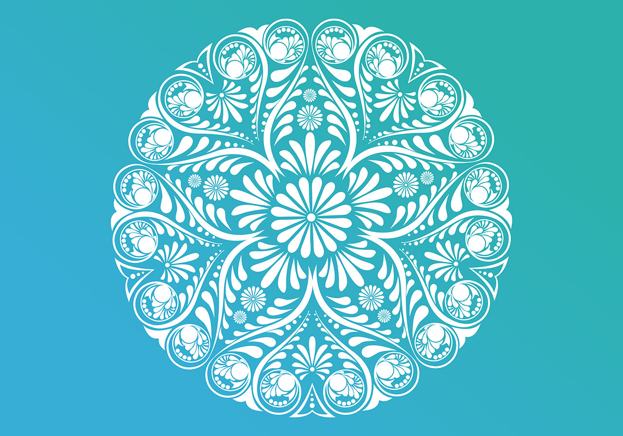 Rangoli, alpana, design vector graphic. A rangoli design or a stylized auspicious alpana design for festivals vector graphic. Festive alpana design vector graphic. Vector graphic with CC0 license, best for a variety of projects, including designs, animations, and more.