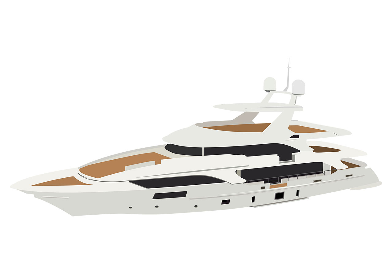 Ship, boat, vehicle vector graphic. Beautiful white boat, ship, yacht, vessel, vehicle vector graphic. A large, modern luxury yacht vector graphic. Yacht with a multi-deck vessel with sleek, aerodynamic lines vector graphic. Vector graphic with CC0 license, best for a variety of projects, including designs, animations, and more.