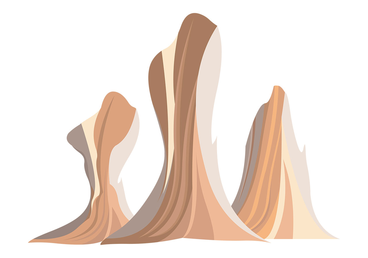 Beautiful sandstones, rocks vector graphic. Desert sandstones, rocks vector graphic. Stunning sandstones vector graphic. Rocks, stones, boulders vector graphic. Vector graphic with CC0 license, best for a variety of projects, including designs, animations, and more.
