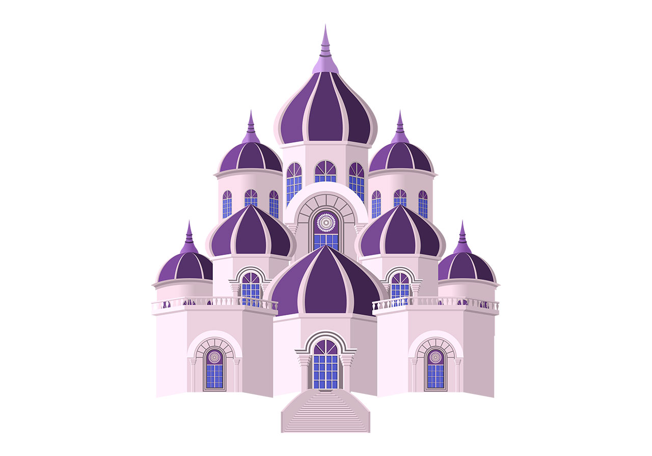 Beautiful temple, castle vector graphic. Beautiful temple, pagoda vector graphic. Stunning fairytale castle, fort vector graphic. An intricately designed, stylized building that resembles a cathedral, palace vector graphic. Vector graphic with CC0 license, best for a variety of projects, including designs, animations, and more.