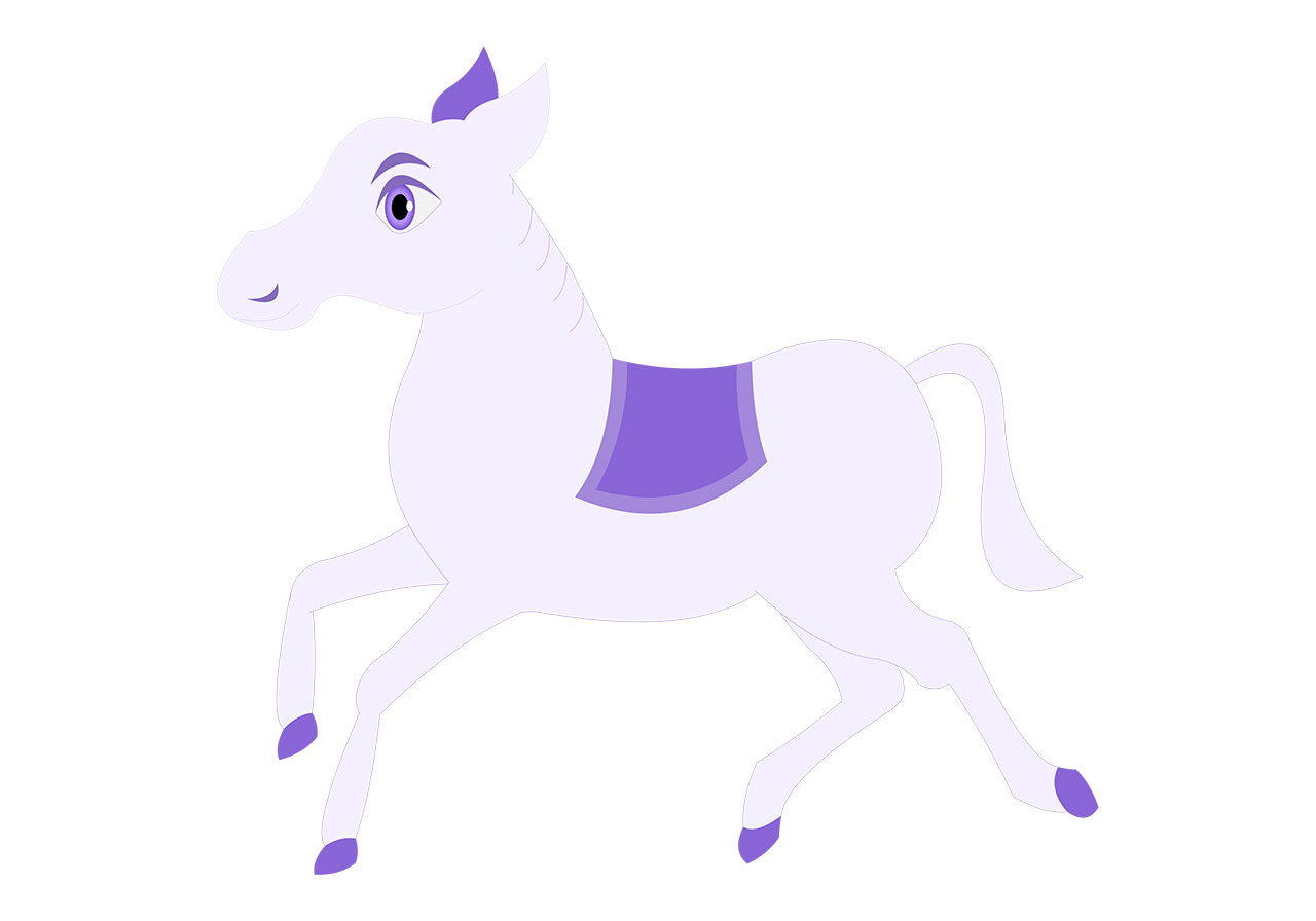 Cute cartoon horse vector graphic. Cartoon baby horse vector graphic. Cute cartoon animal, wildlife vector graphic. Cartoon white baby horse vector graphic. Vector graphic with CC0 license, best for a variety of projects, including designs, animations, and more.