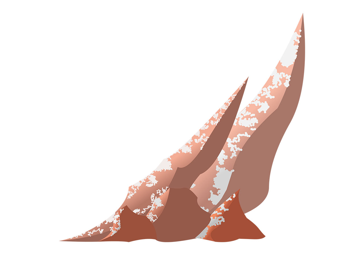 Desert rock, stone vector graphic. Rock, stone, boulder vector graphic. A cluster of abstract, geological forms that resemble eroded rock formations or perhaps desert-like spires vector graphic. Vector graphic with CC0 license, best for a variety of projects, including designs, animations, and more.