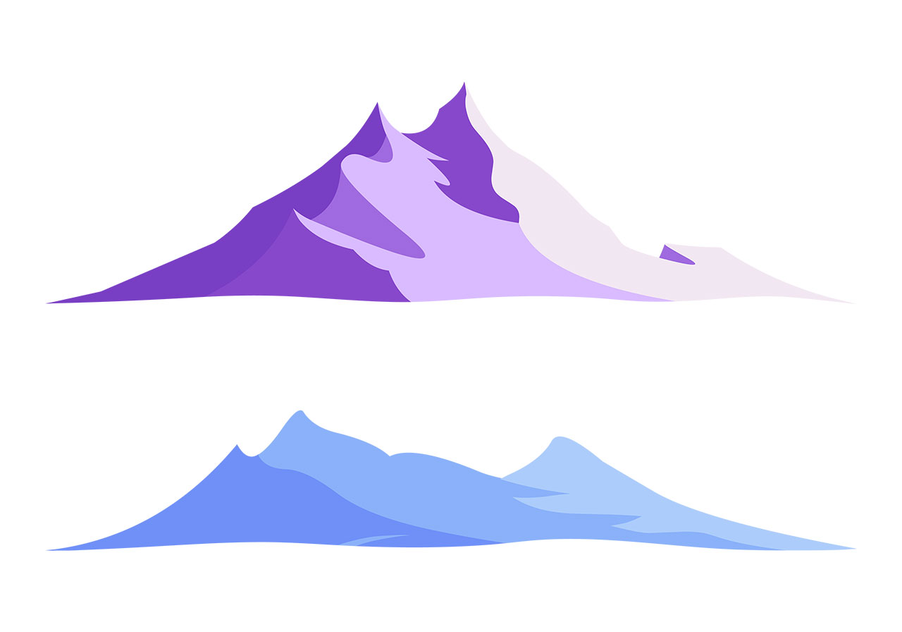 Mountain ranges, hill vector graphic. Set of mountains, hills, peaks vector graphic. Vector graphic with CC0 license, best for a variety of projects, including designs, animations, and more.